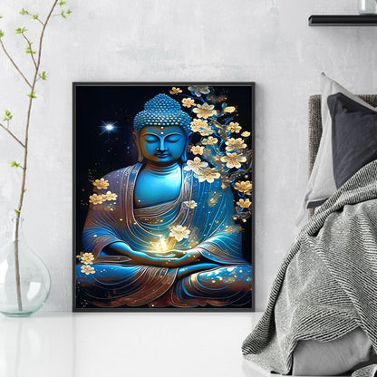 Buddha Statue - 11CT Stamped Cross Stitch 40*55CM