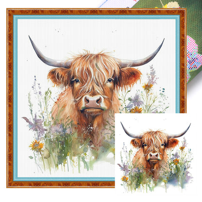 Yak - 11CT Stamped Cross Stitch 40*40CM