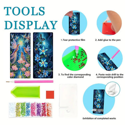2Pcs Acrylic DIY Animals Diamond Painting Phone Holder Diamond Art Phone Bracket