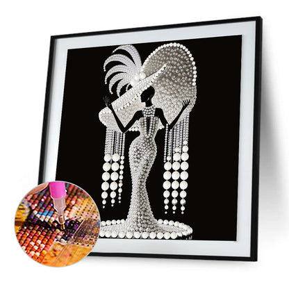 Girl - Special Shaped Drill Diamond Painting 30*30CM