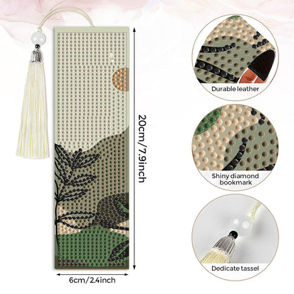 3Pcs Animal Themed DIY Diamond Painting Art Bookmarks Irregular Shaped Diamonds