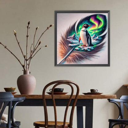 Penguin In Feathers - Full Round Drill Diamond Painting 40*40CM