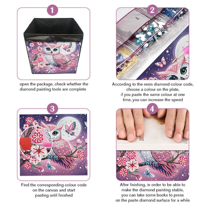 DIY Diamond Painting Storage Box Canvas Organizer Box Diamond Painting Kit
