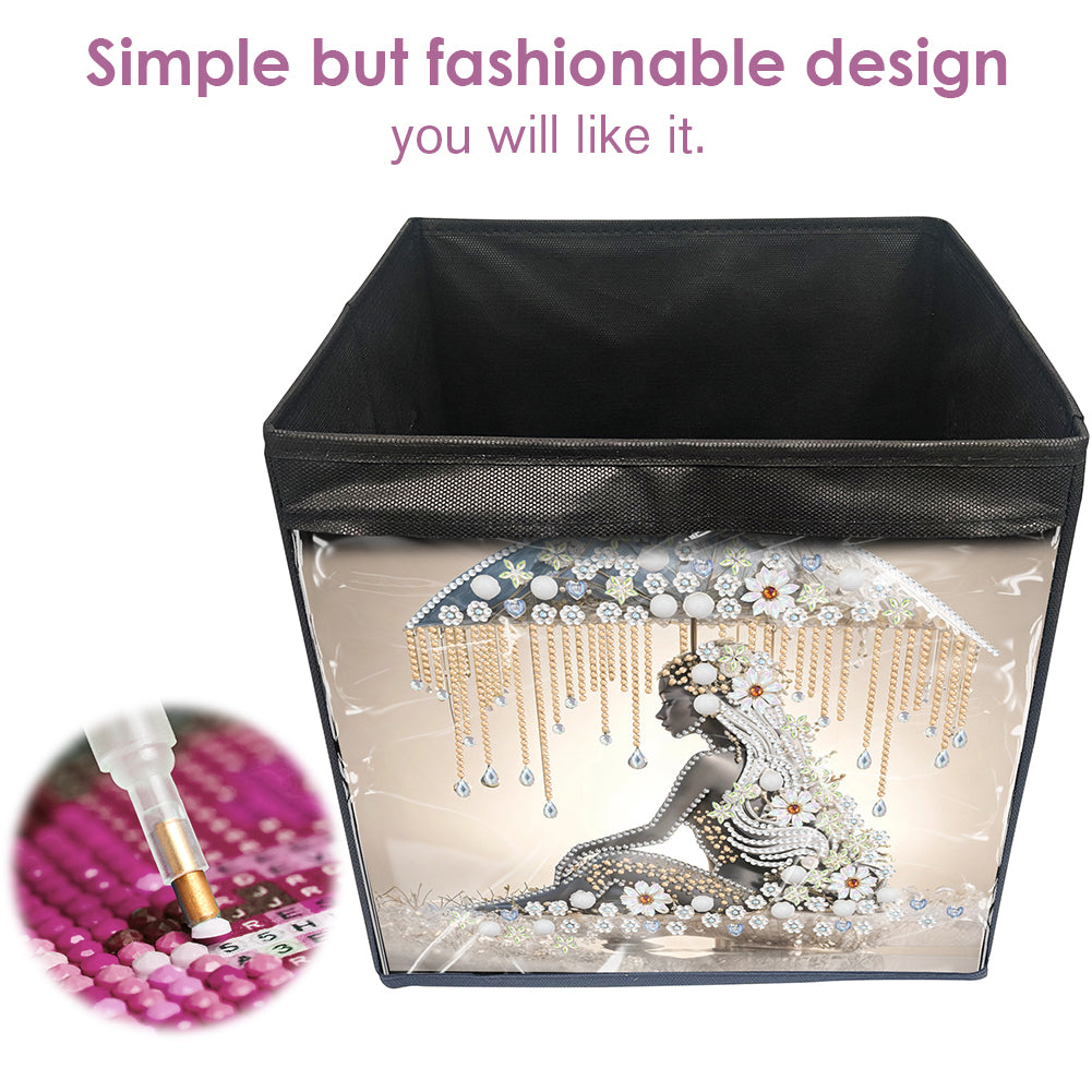 DIY Diamond Painting Storage Box Canvas Organizer Box Diamond Painting Kit