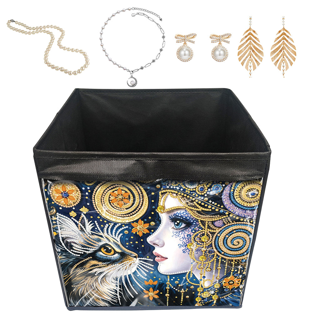 DIY Diamond Painting Storage Box Canvas Organizer Box Diamond Painting Kit
