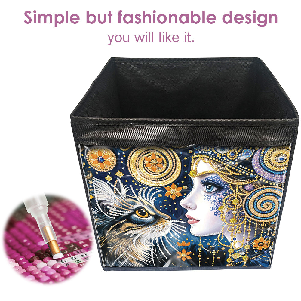 DIY Diamond Painting Storage Box Canvas Organizer Box Diamond Painting Kit