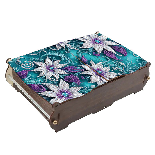 Diamond Painting Storage Box DIY 5D Diamond Painting Jewelry Box for Women Girls