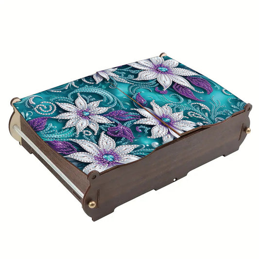 Diamond Painting Storage Box DIY 5D Diamond Painting Jewelry Box for Women Girls