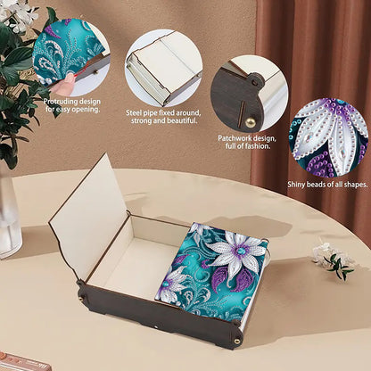 Diamond Painting Storage Box DIY 5D Diamond Painting Jewelry Box for Women Girls