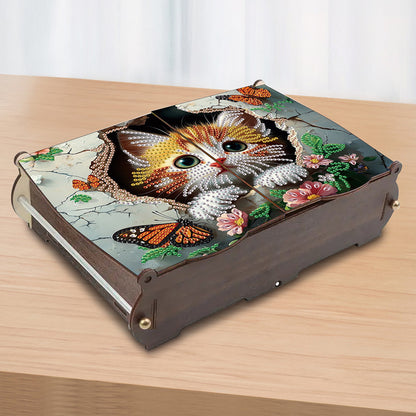 Diamond Painting Storage Box DIY 5D Diamond Painting Jewelry Box for Women Girls