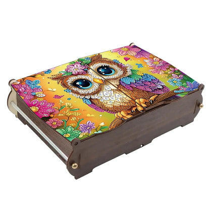 Diamond Painting Storage Box DIY 5D Diamond Painting Jewelry Box for Women Girls