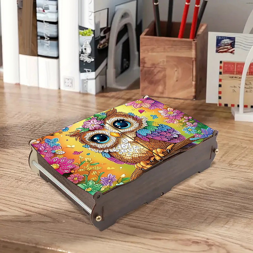 Diamond Painting Storage Box DIY 5D Diamond Painting Jewelry Box for Women Girls