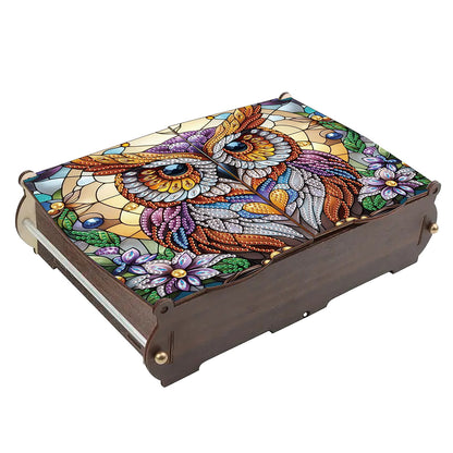 Diamond Painting Storage Box DIY 5D Diamond Painting Jewelry Box for Women Girls