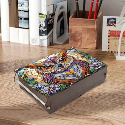 Diamond Painting Storage Box DIY 5D Diamond Painting Jewelry Box for Women Girls
