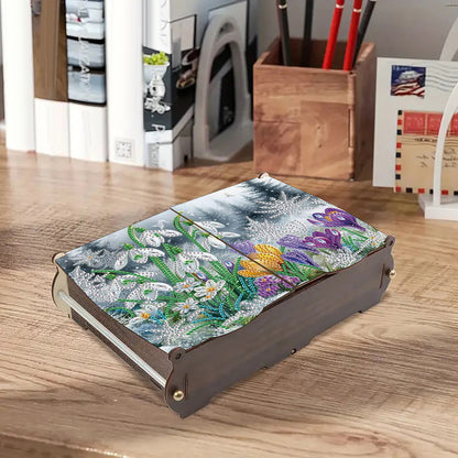 Diamond Painting Storage Box DIY 5D Diamond Painting Jewelry Box for Women Girls