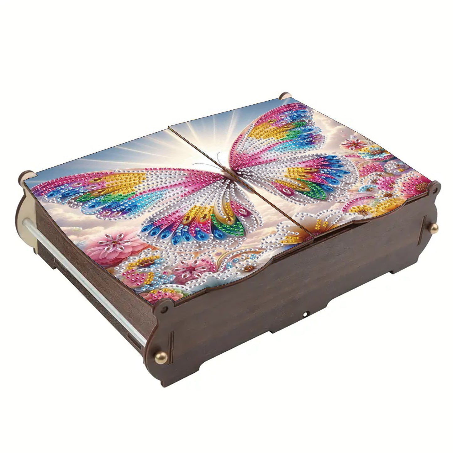 Diamond Painting Storage Box DIY 5D Diamond Painting Jewelry Box for Women Girls