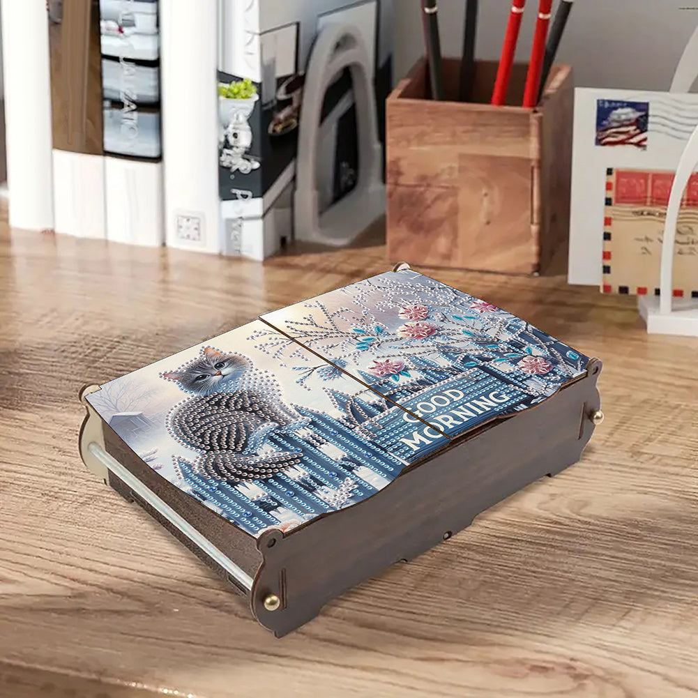 Diamond Painting Storage Box DIY 5D Diamond Painting Jewelry Box for Women Girls