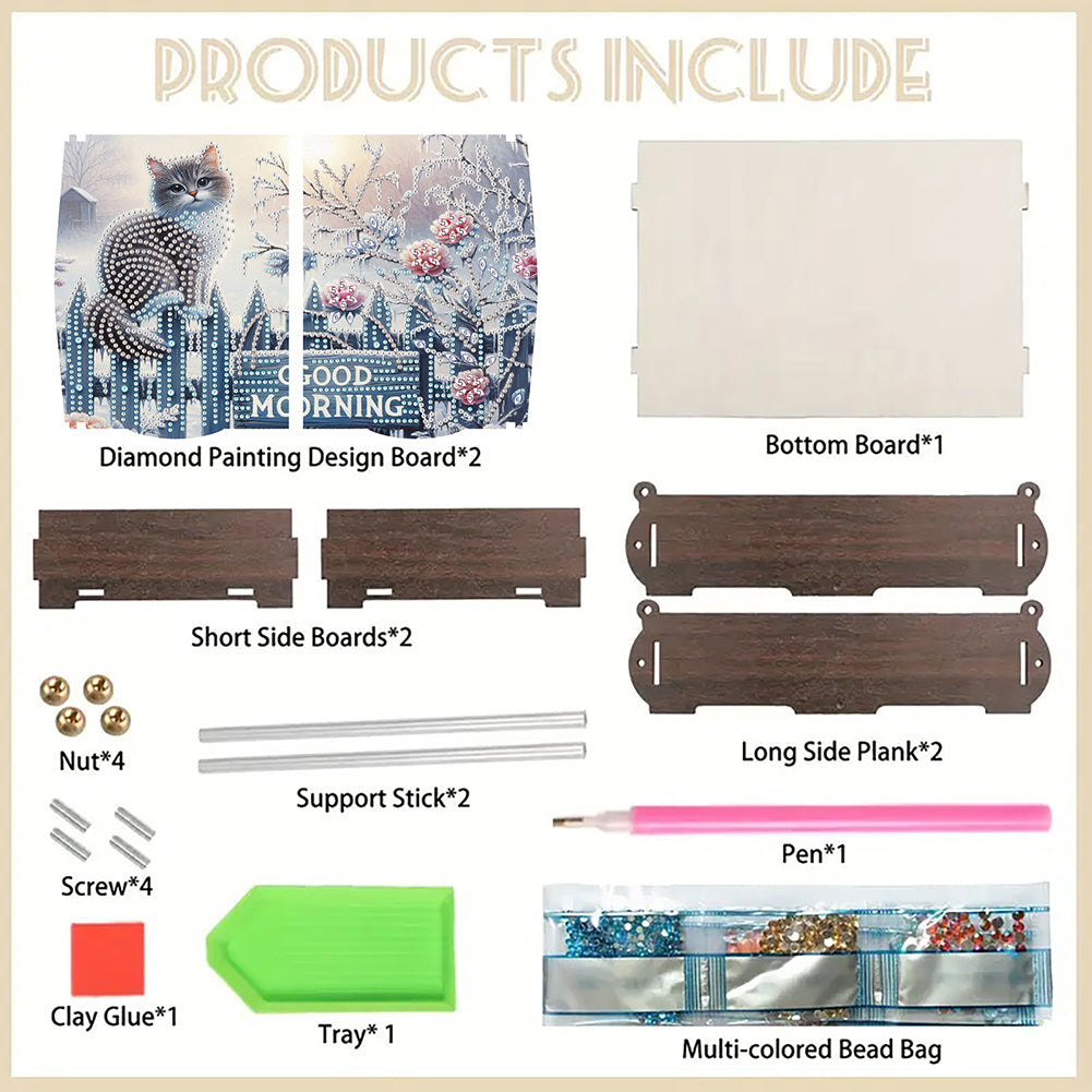 Diamond Painting Storage Box DIY 5D Diamond Painting Jewelry Box for Women Girls