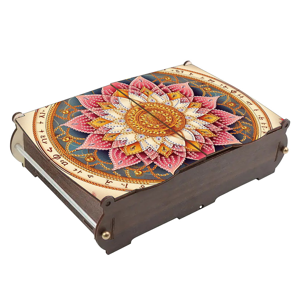 Diamond Painting Storage Box DIY 5D Diamond Painting Jewelry Box for Women Girls