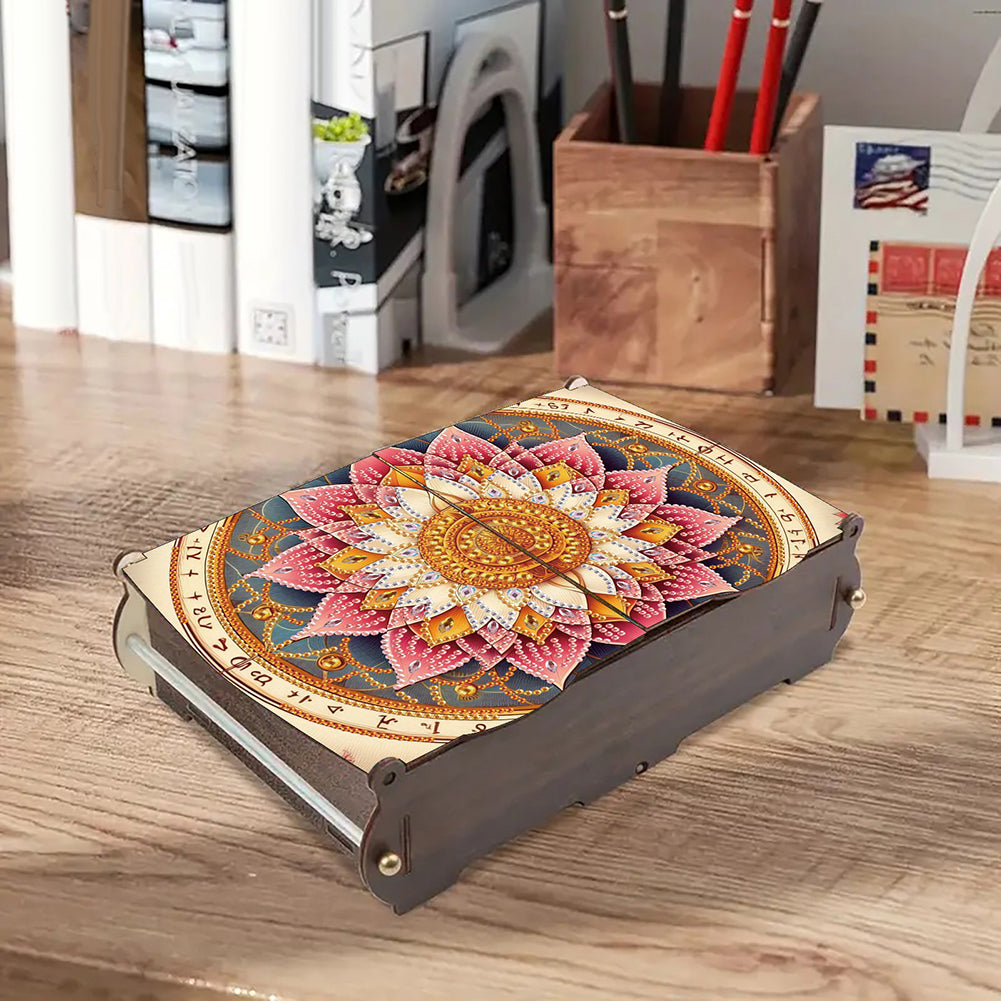 Diamond Painting Storage Box DIY 5D Diamond Painting Jewelry Box for Women Girls