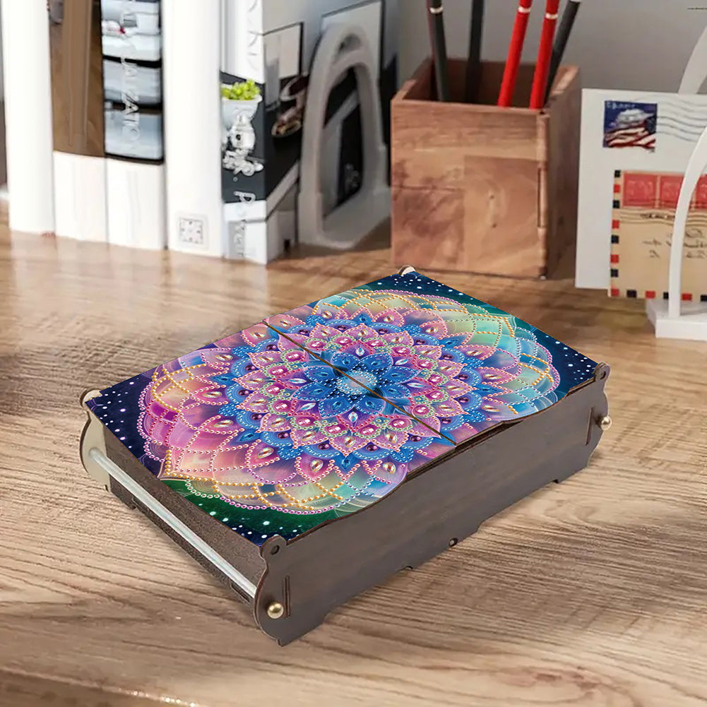 Diamond Painting Storage Box DIY 5D Diamond Painting Jewelry Box for Women Girls