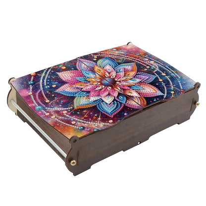 Diamond Painting Storage Box DIY 5D Diamond Painting Jewelry Box for Women Girls