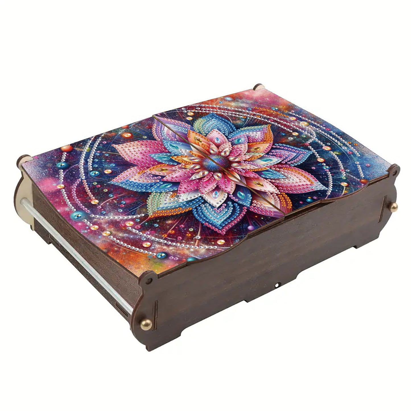 Diamond Painting Storage Box DIY 5D Diamond Painting Jewelry Box for Women Girls