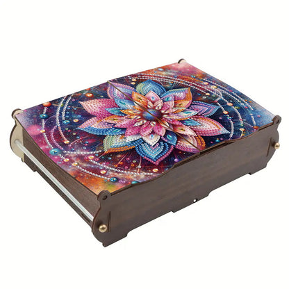 Diamond Painting Storage Box DIY 5D Diamond Painting Jewelry Box for Women Girls