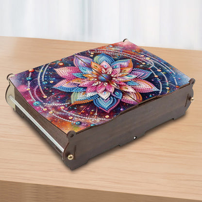 Diamond Painting Storage Box DIY 5D Diamond Painting Jewelry Box for Women Girls