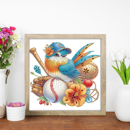 Bird And Baseball - Special Shaped Drill Diamond Painting 30*30CM