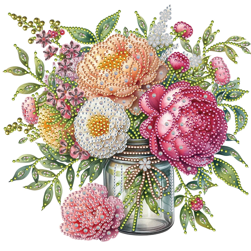 Flower - Special Shaped Drill Diamond Painting 30*30CM