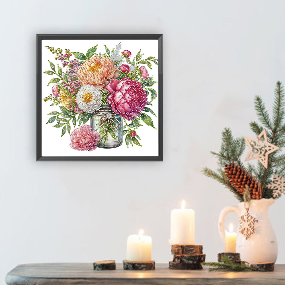 Flower - Special Shaped Drill Diamond Painting 30*30CM
