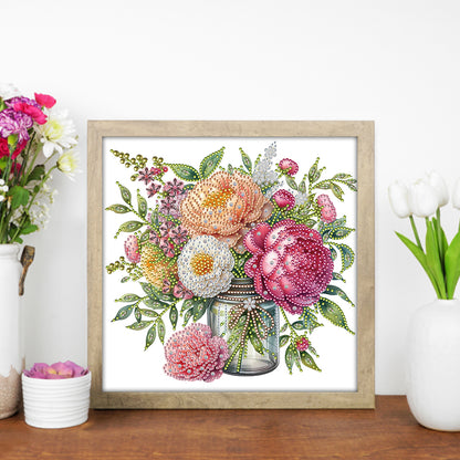 Flower - Special Shaped Drill Diamond Painting 30*30CM
