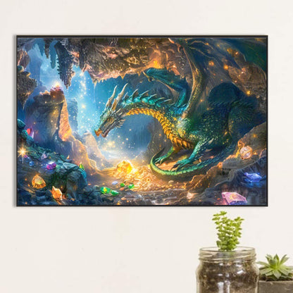 Dragon'S Lair - Full AB Round Drill Diamond Painting 60*40CM