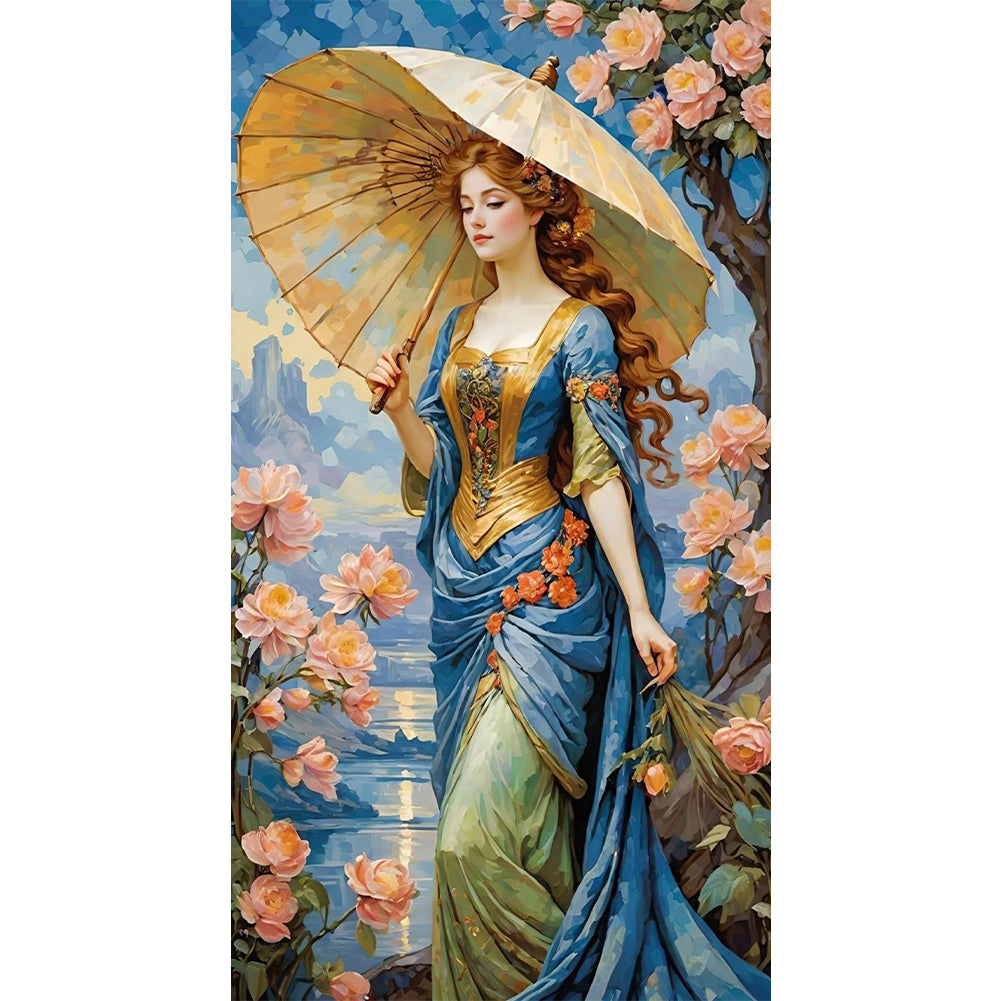 Elegant Goddess - Full Round Drill Diamond Painting 40*70CM