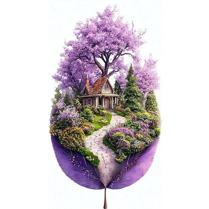 Leaf Silhouette - Spring - 11CT Stamped Cross Stitch 40*70CM