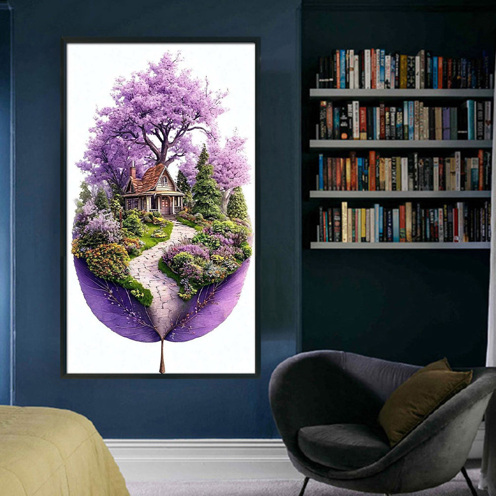 Leaf Silhouette - Spring - 11CT Stamped Cross Stitch 40*70CM