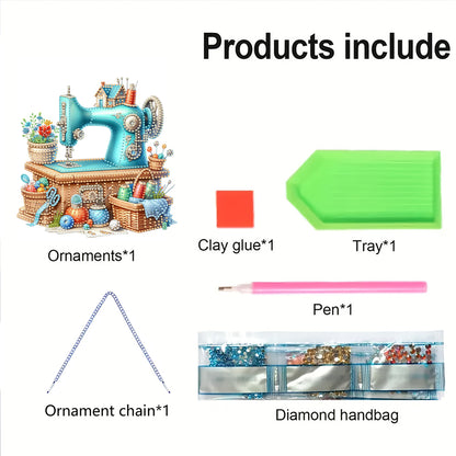 Acrylic Diamond Painting Hanging Pendant Rhinestone Diamond Art Window Pendants