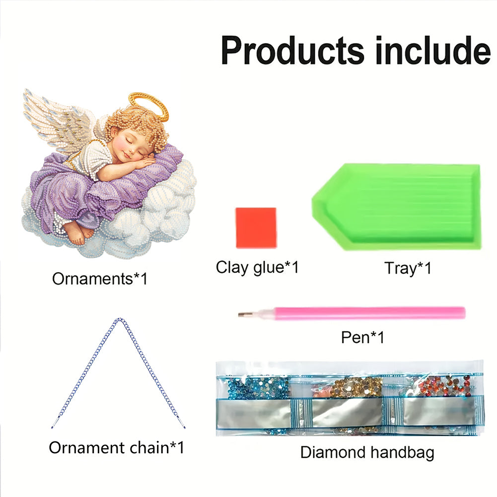 Acrylic Diamond Painting Hanging Pendant Rhinestone Diamond Art Window Pendants