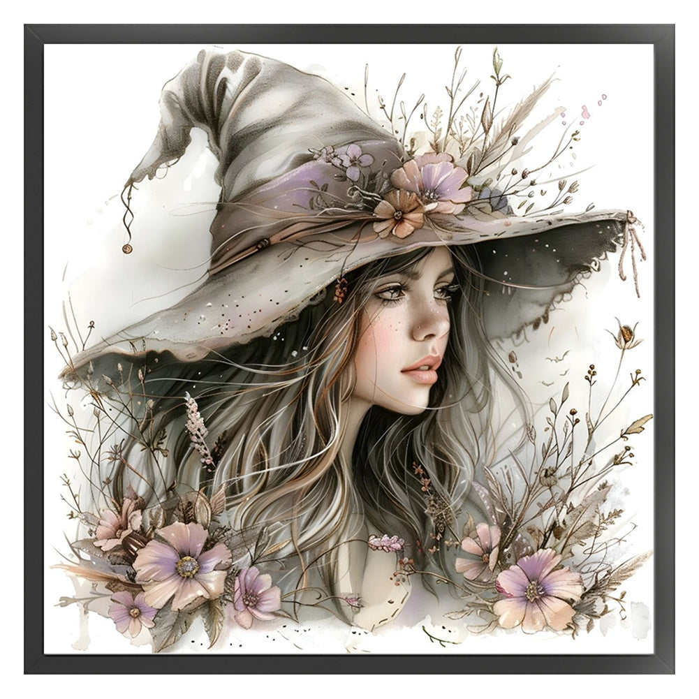 Halloween Witch - 11CT Stamped Cross Stitch 40*40CM