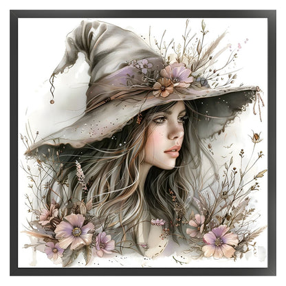 Halloween Witch - 11CT Stamped Cross Stitch 40*40CM