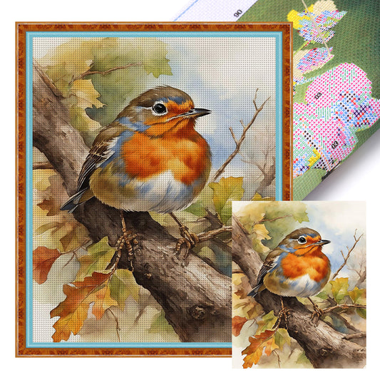 Robin - 11CT Stamped Cross Stitch 40*50CM