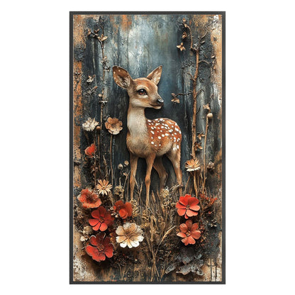 Sika Deer - 11CT Stamped Cross Stitch 40*70CM