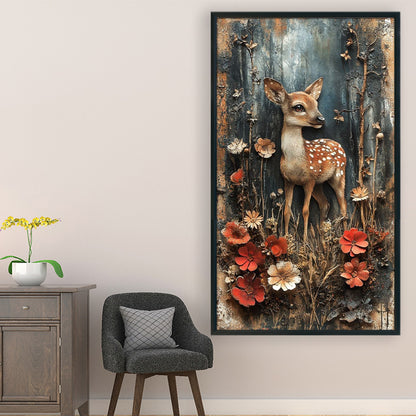 Sika Deer - 11CT Stamped Cross Stitch 40*70CM