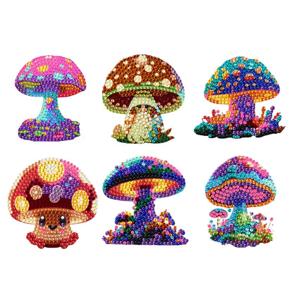 6Pcs Diamond Painting Refrigerator Magnets Diamond Art Kits for Adults Beginners