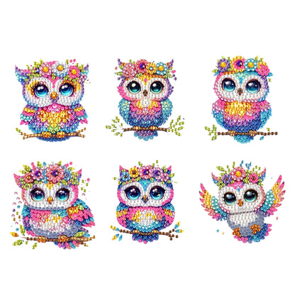 6Pcs Diamond Painting Refrigerator Magnets Diamond Art Kits for Adults Beginners