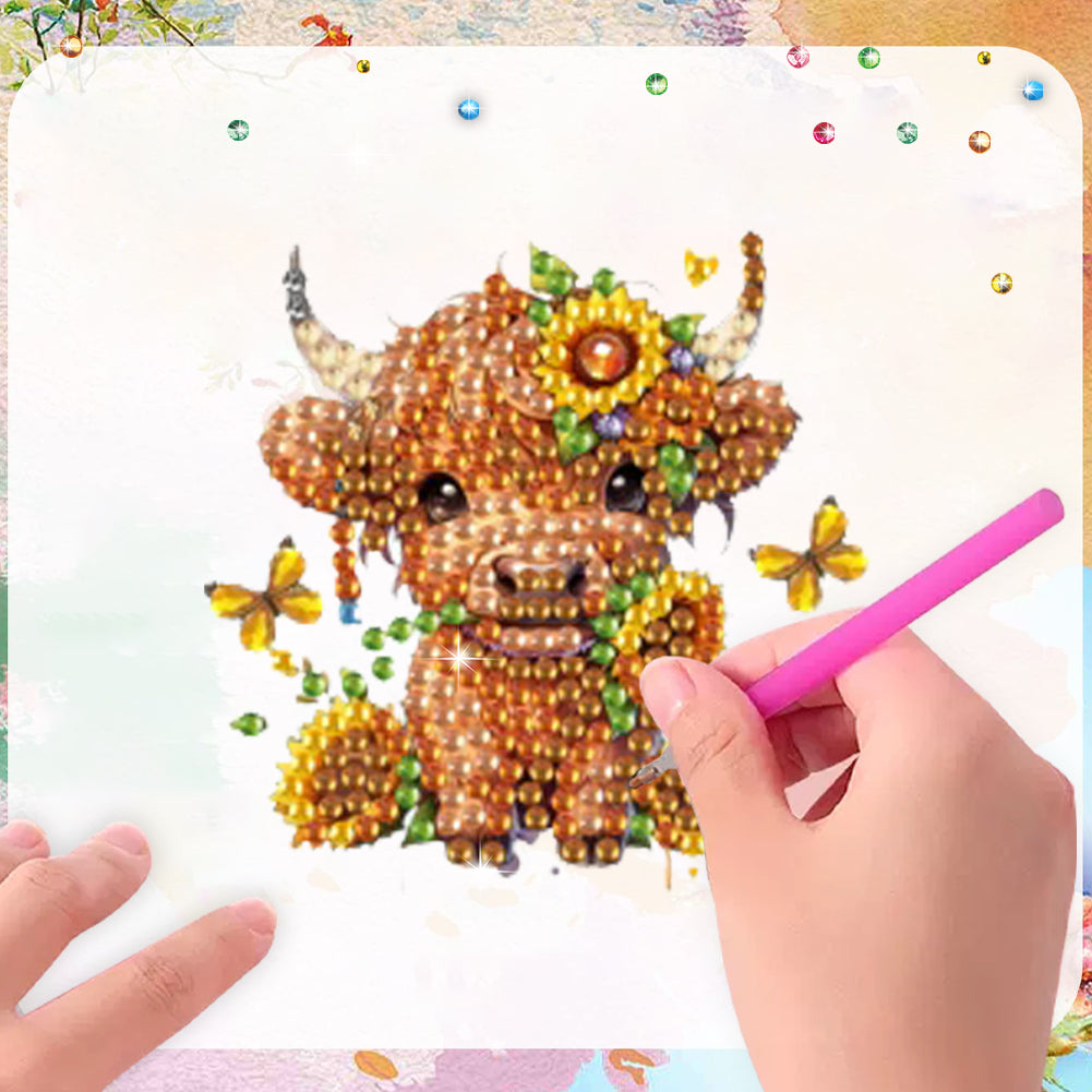 6Pcs Diamond Painting Refrigerator Magnets Diamond Art Kits for Adults Beginners