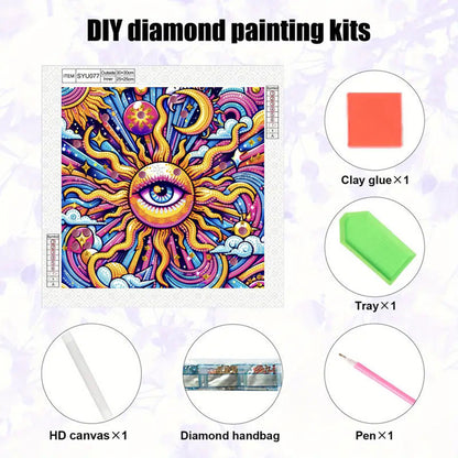 Sunny Eyes - Special Shaped Drill Diamond Painting 30*30CM