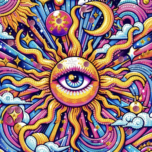 Sunny Eyes - Special Shaped Drill Diamond Painting 30*30CM