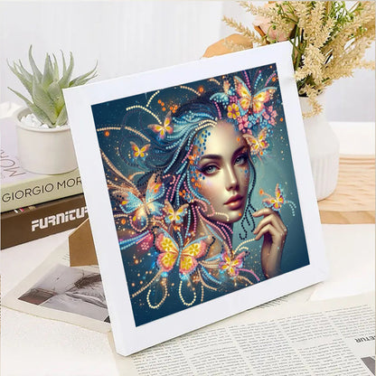 Butterfly Woman - Special Shaped Drill Diamond Painting 30*30CM